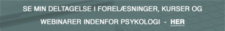 Forelæsninger, kurser og webinarer indenfor psykologi